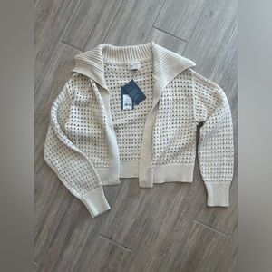 NWT CROCHET CARDIGAN
